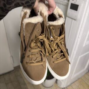 Ugg brown tan zip up sneaker